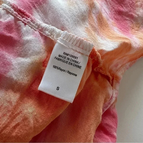 Young‎ Fabulous & Broke Ty Die Tie At Waist Blouse Small - Picture 6 of 8